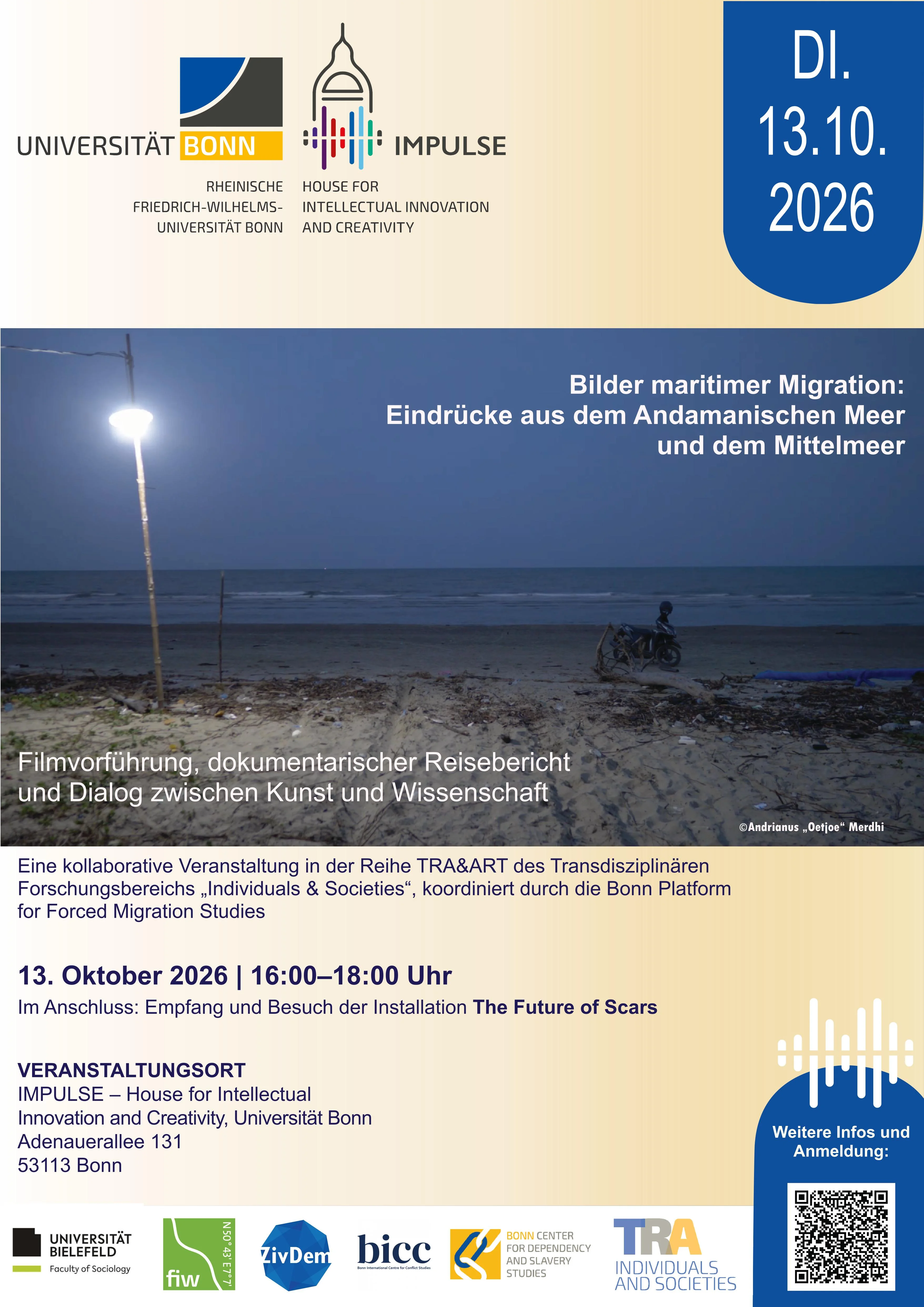 13.10.26: Bilder maritimer Migration: Eindrücke aus dem Andamanischen Meer und dem Mittelmeer