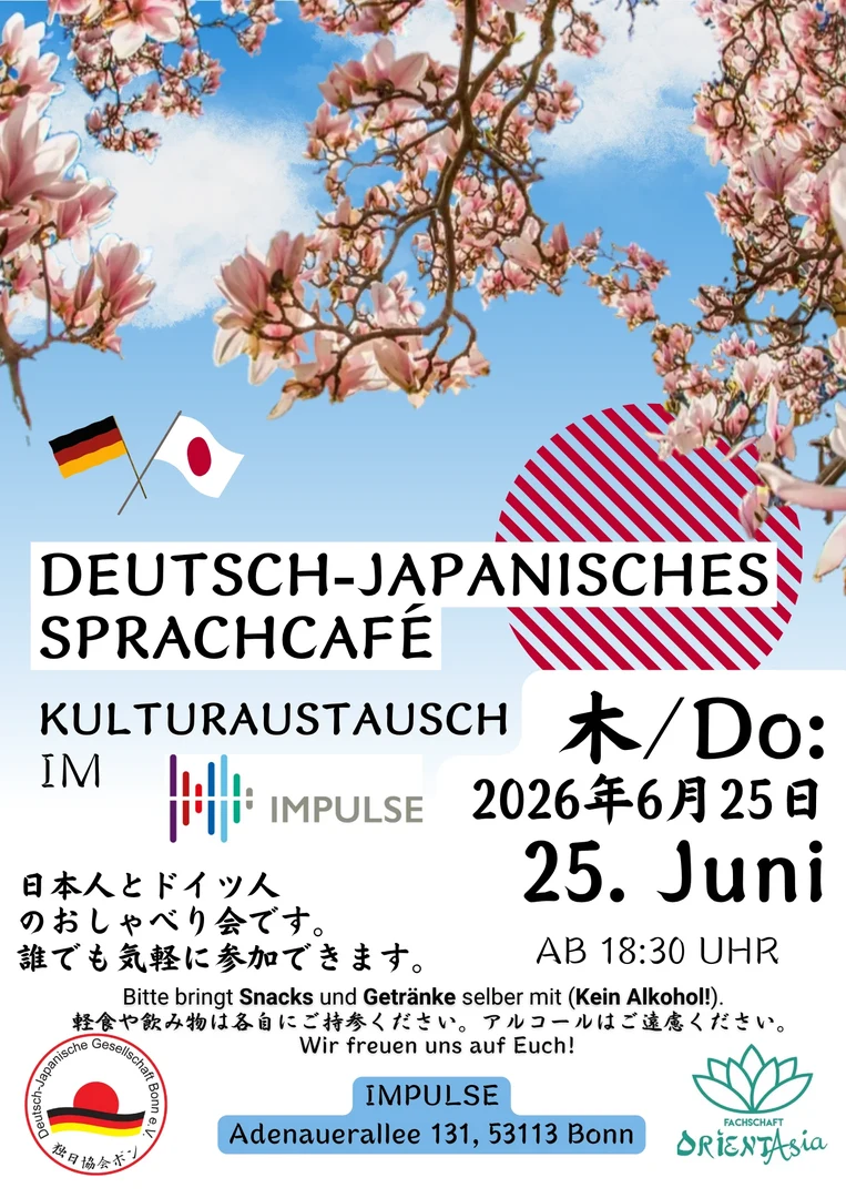 25.06.2026: Deutsch-Japanisches Sprachcafé