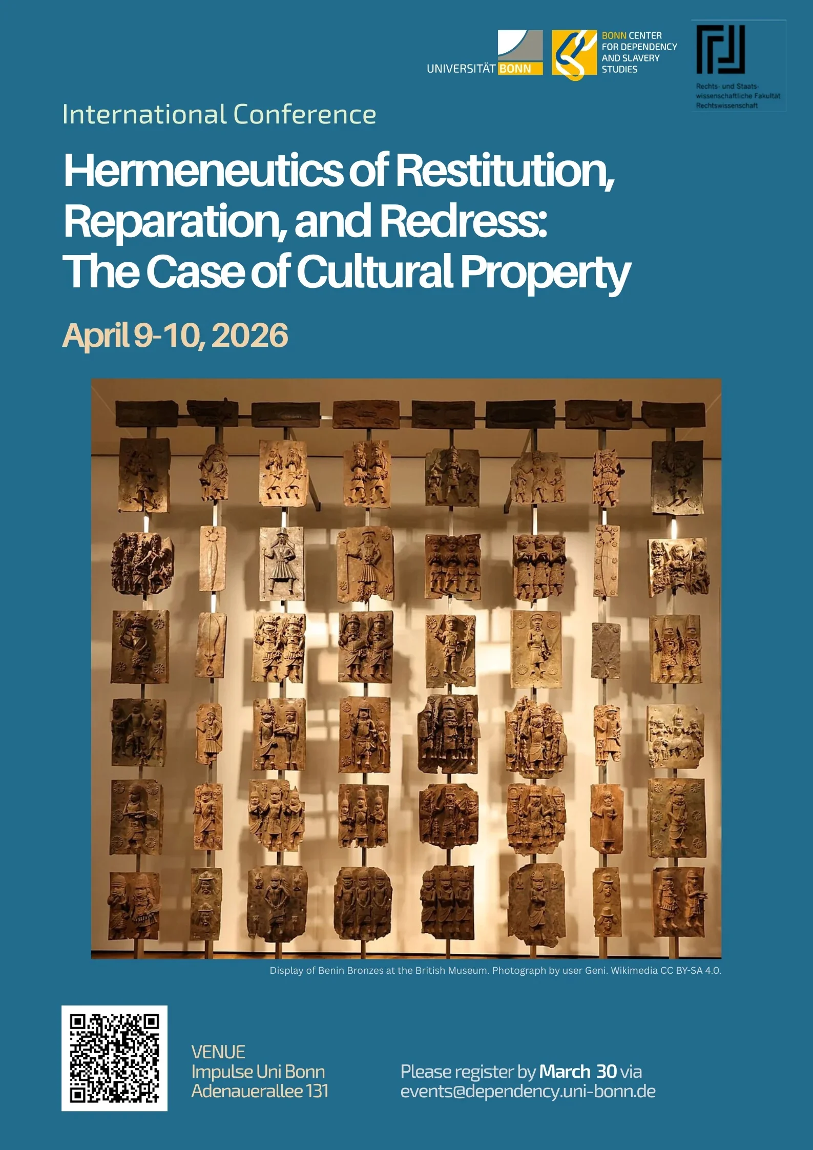 09.+10.04.2026: 08.04.: Hermeneutics of Restitution, Repatriation, and Redress