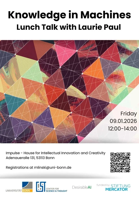 9.1.26: Knowledge in Machines: Lunch Talk with Laurie Paul