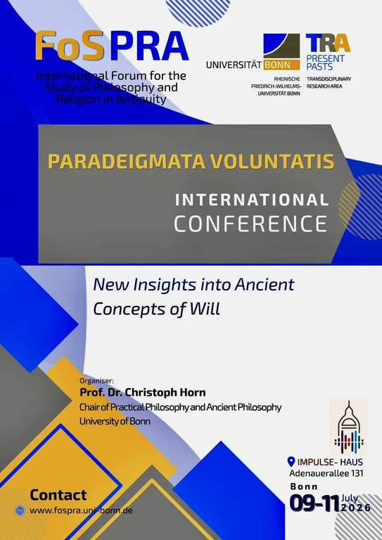 09.-11.07.2026: Paradeigmata Voluntatis/Beispiele für Willen